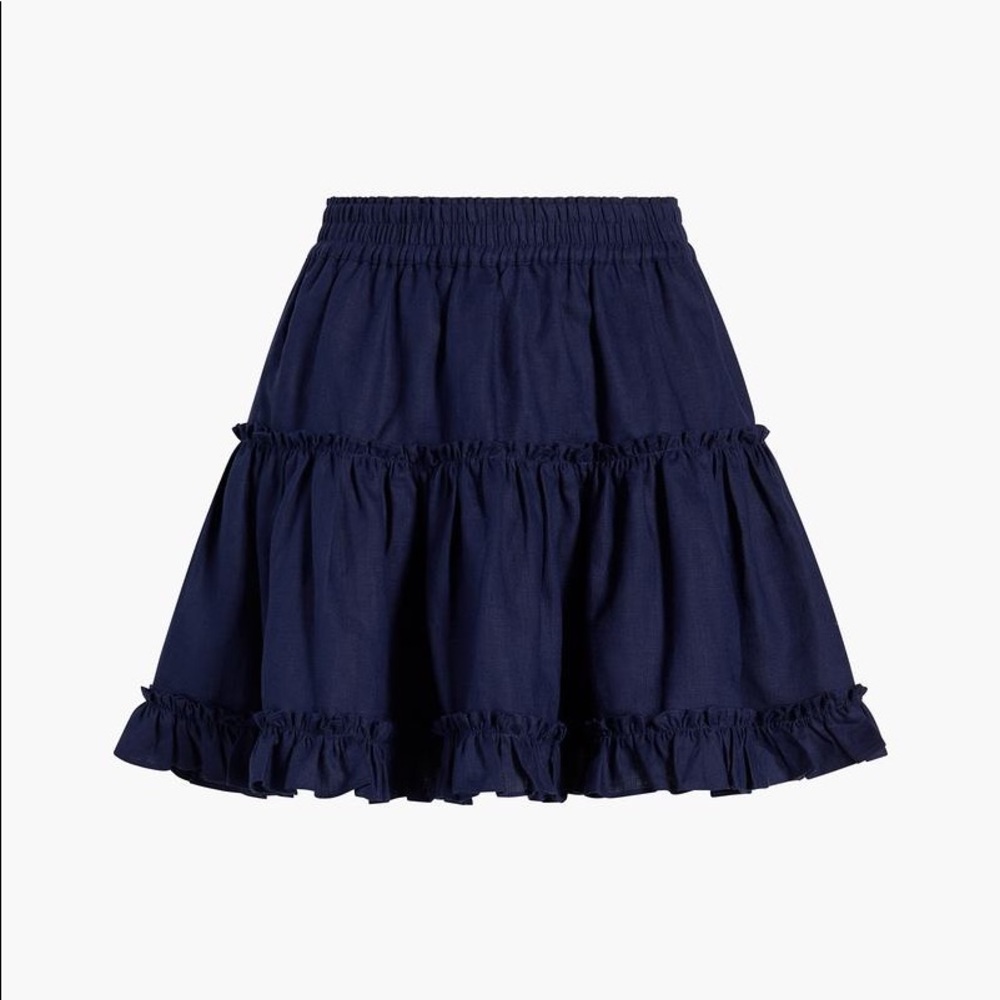 Navy Paz Skirt from Hill House in Small